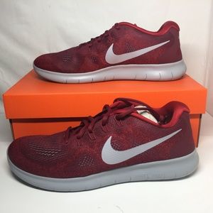 Men's Size 10 Nike Free RN 2017 Team Red NEW